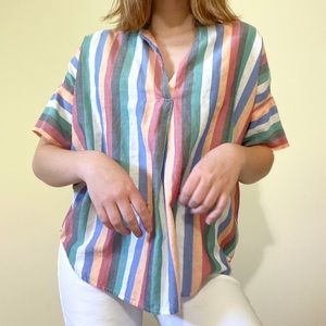 Madewell Courier button back collared shirt